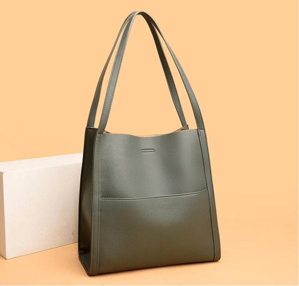 Sylvie | Minimalist Leather Tote Bag - AUDREY DUBLIN