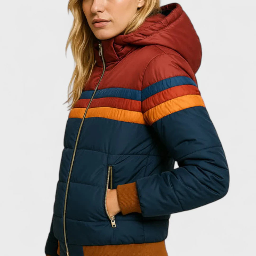 Ema | Colourblock Puffer Jacket - AUDREY DUBLIN