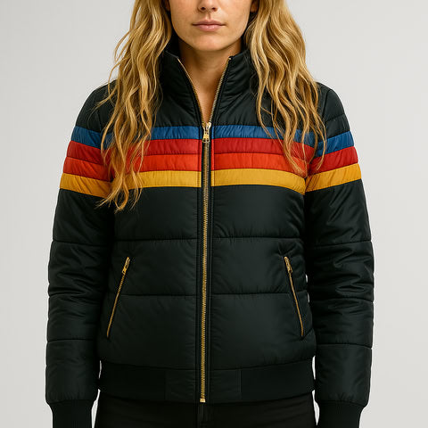 Ema | Colourblock Puffer Jacket - AUDREY DUBLIN