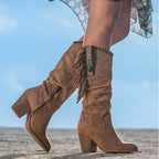 HARLOW | Classic Western Fringe Boots - AUDREY DUBLIN