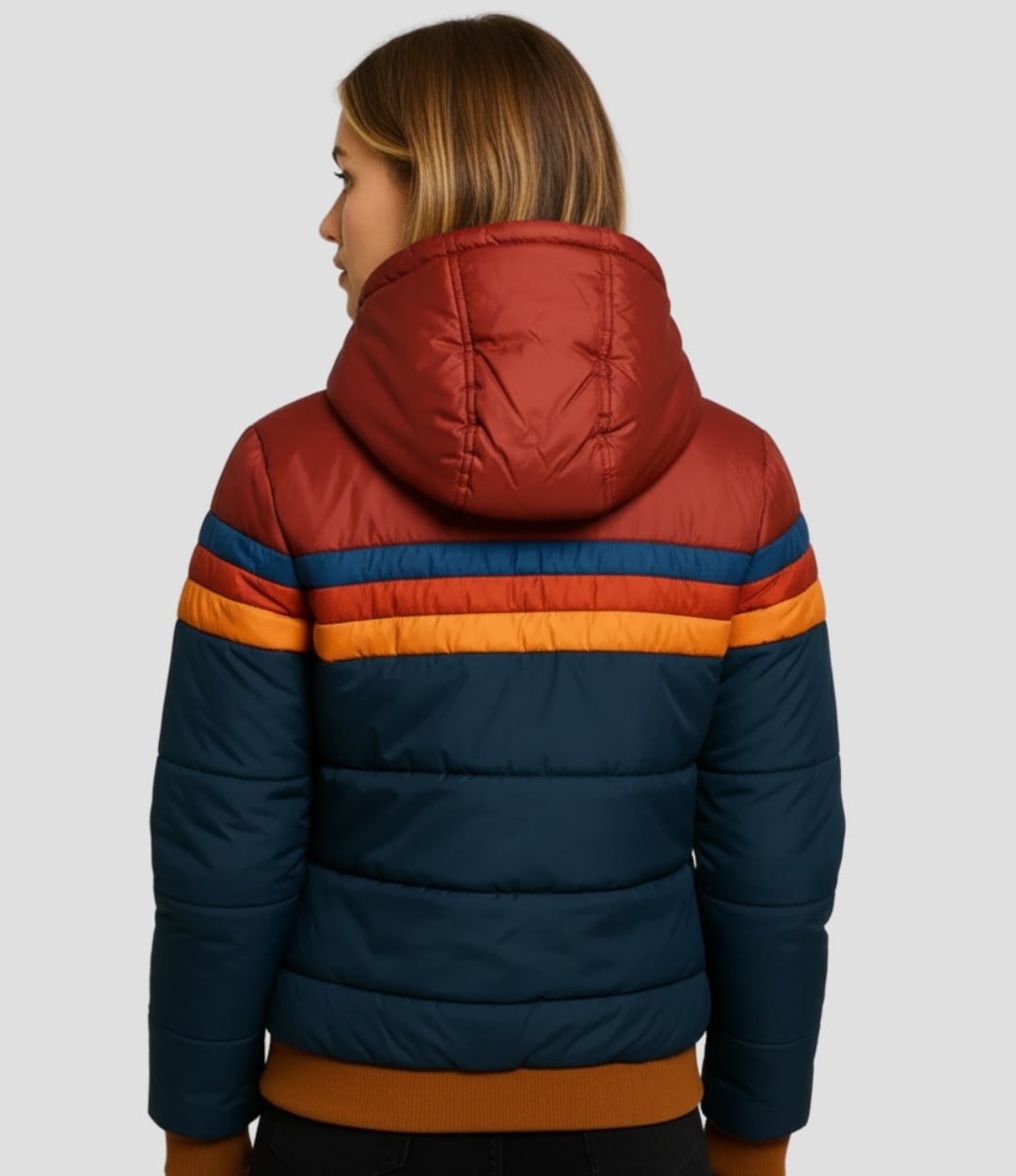 Ema | Colourblock Puffer Jacket - AUDREY DUBLIN