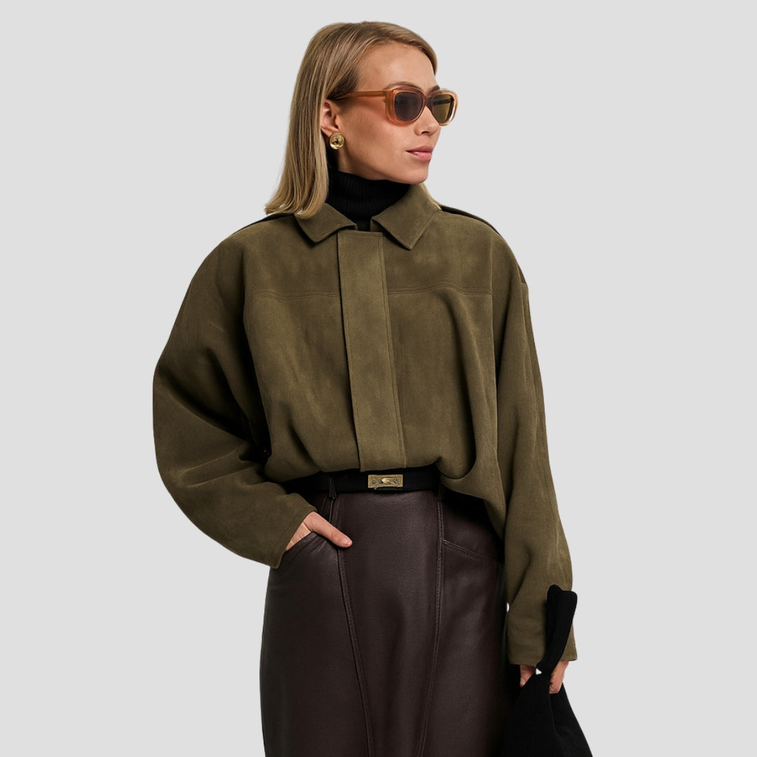 Blanka | Old-School Suede Jacket - AUDREY DUBLIN