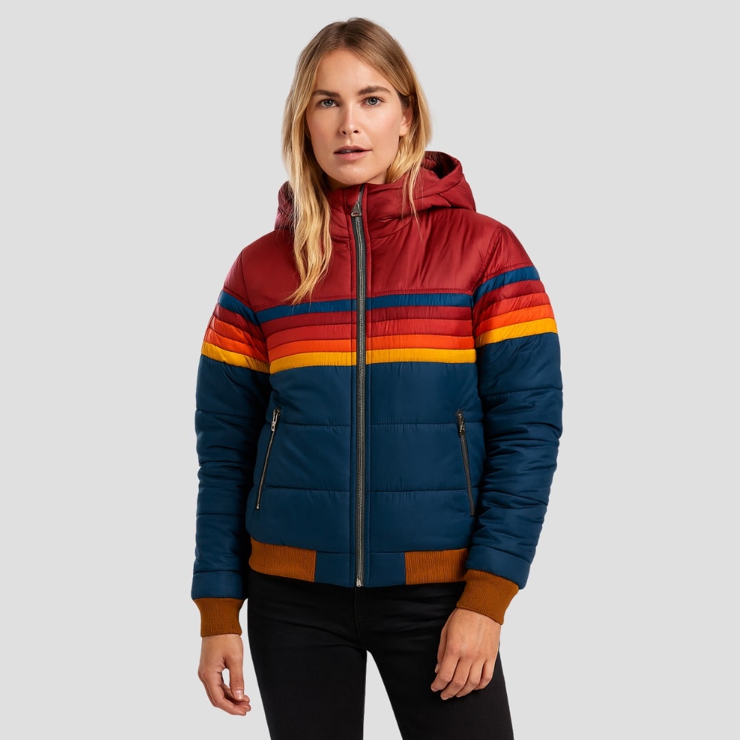 Ema | Colourblock Puffer Jacket - AUDREY DUBLIN