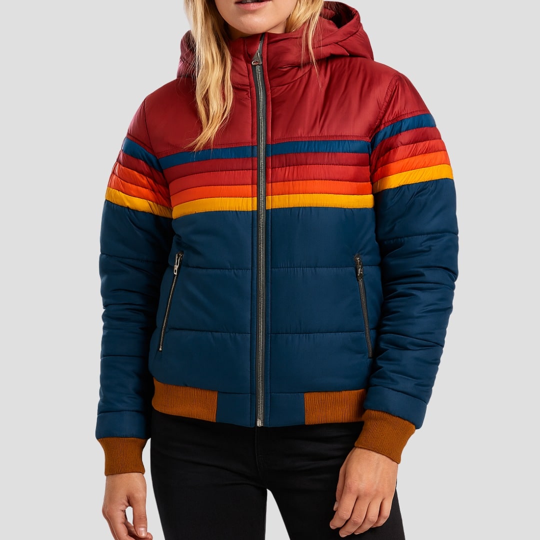 Ema | Colourblock Puffer Jacket - AUDREY DUBLIN