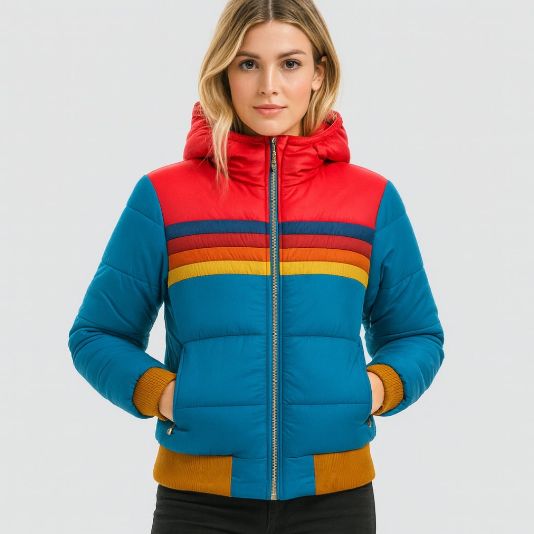 Ema | Colourblock Puffer Jacket - AUDREY DUBLIN