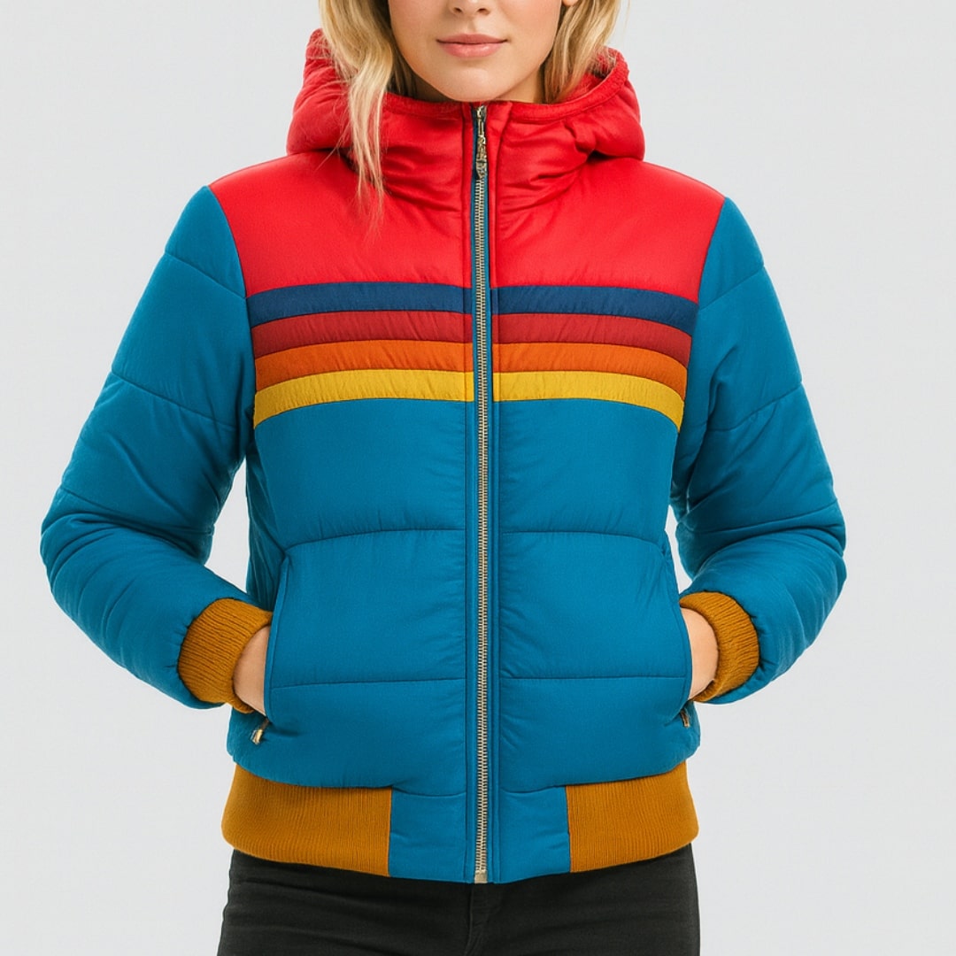 Ema | Colourblock Puffer Jacket - AUDREY DUBLIN