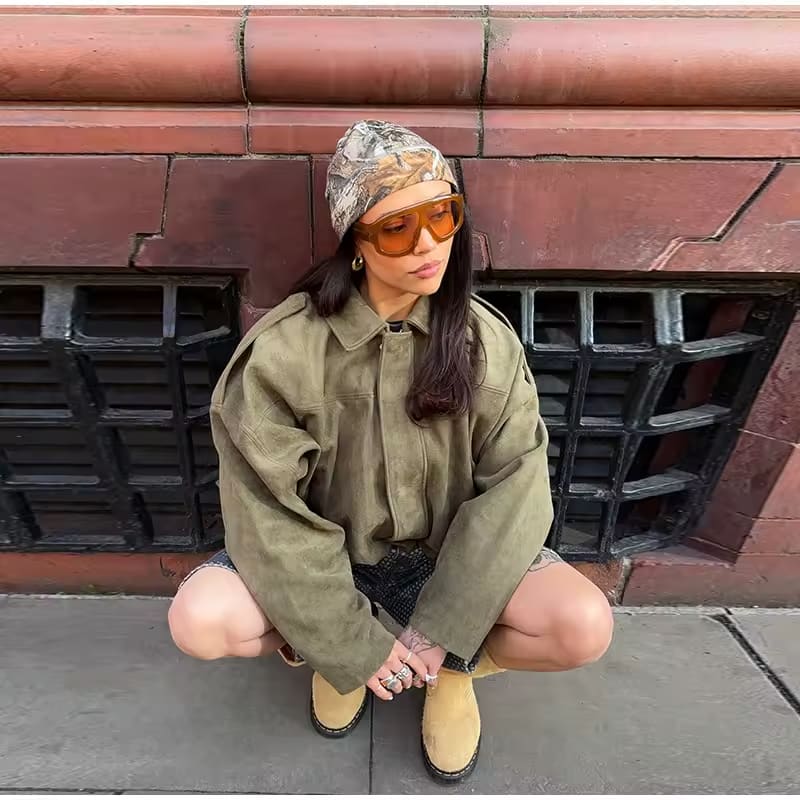 Blanka | Old-School Suede Jacket - AUDREY DUBLIN