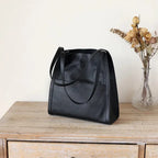 Sylvie | Minimalist Leather Tote Bag - AUDREY DUBLIN